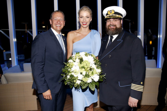 Lena Gercke Christening Ceremony AIDAperla Cruise Ship