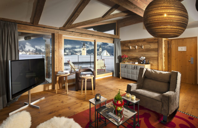 Hotel Kitzhof Alpin Suite Ausblick