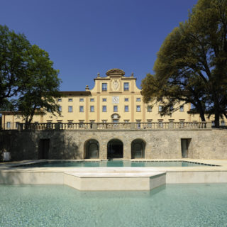 Florence Italy Villa Le Maschere POOLS FACADE 2