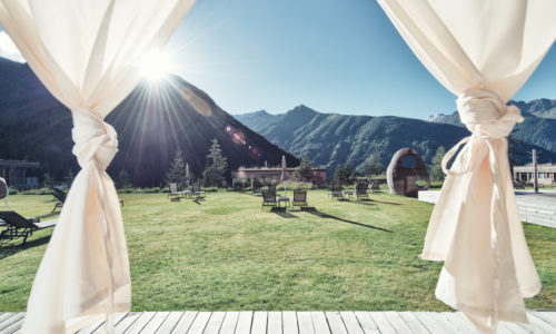Gradonna Resort Ausblick Vorhänge