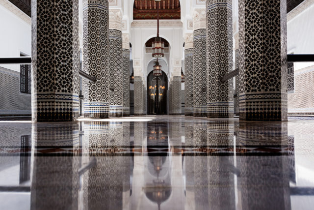 Patio Noir Et Blanc, La Mamounia 2016