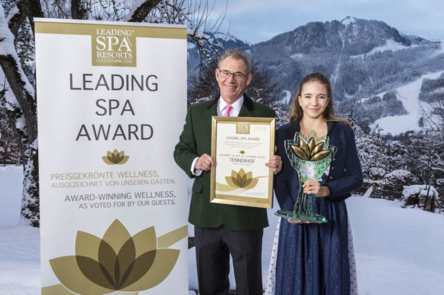 Das Relais & Châteaux Tennerhof Gourmet & Spa de Charme Hotel ***** in Kitzbühel gewinnt den internationalen Leading Spa Award