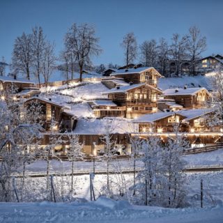 Chalets Bei Nacht C Prechtlgut