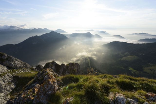 Sonnenaufgang Ueber Den Bergen Hotel Bergblick