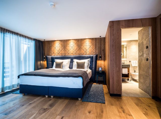 Moderner Schlafbereich Der Dolomites Suite C Dejori Werner Hotel Granbaita Dolomites