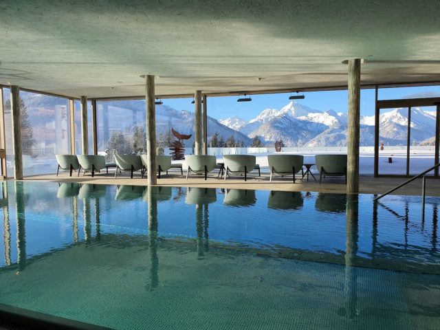 Indoorpool Mit Traumhaftem Ausblick Hotel Bergblick