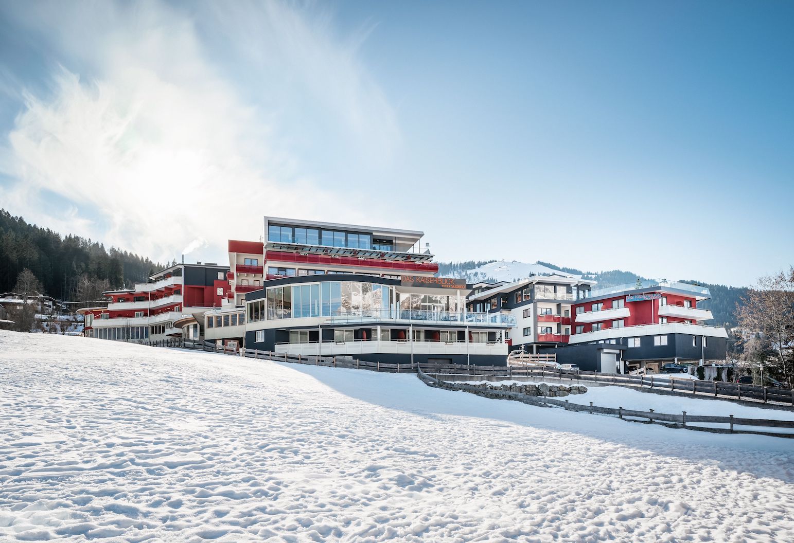 Hotelansicht Im Winter