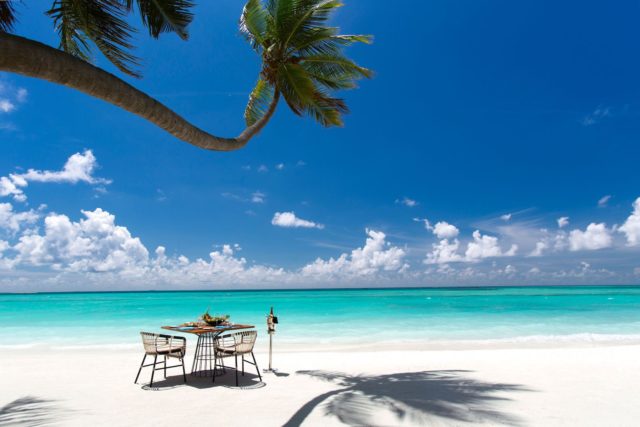 Kandima Restaurants & Bars Romantic Beach Lunch Set Up