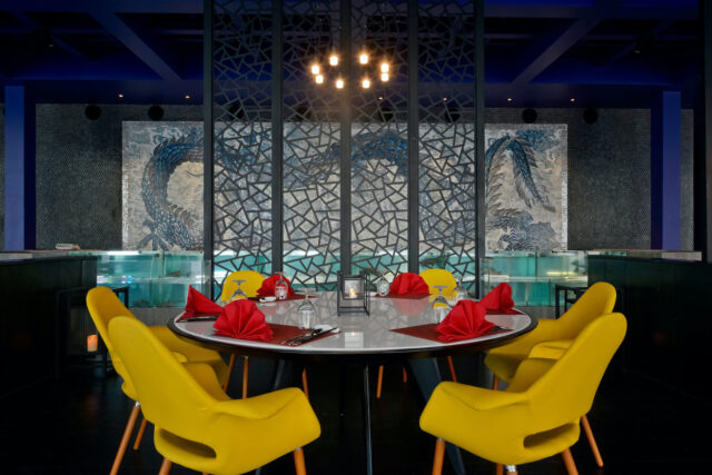 Kandima Restaurants & Bars Sea Dragon Table Set Up