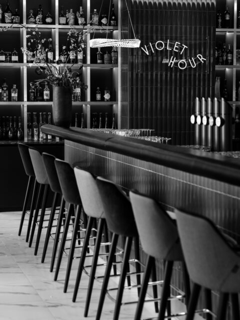 Grand Elisabeth Violet Hour Bar Mood