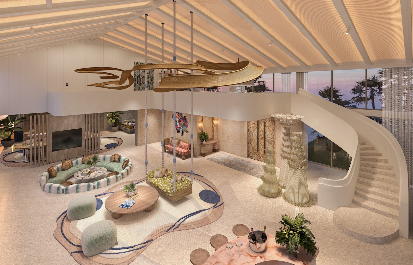 Dot Here Island Nowhere Presidential Villa Living Room 2
