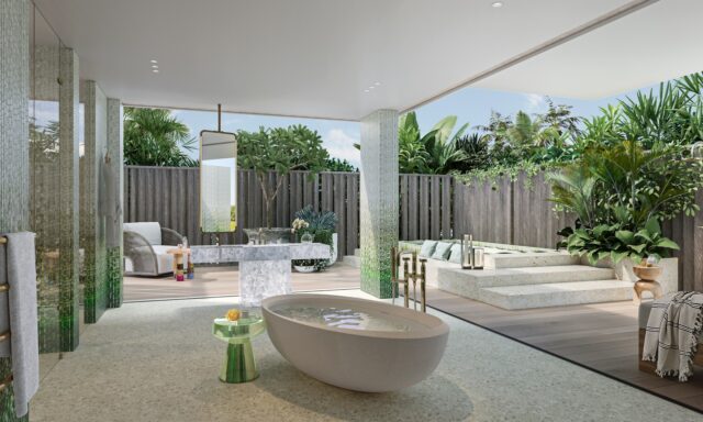 Dot Here Island Nowhere Presidential Villa Master Bathroom