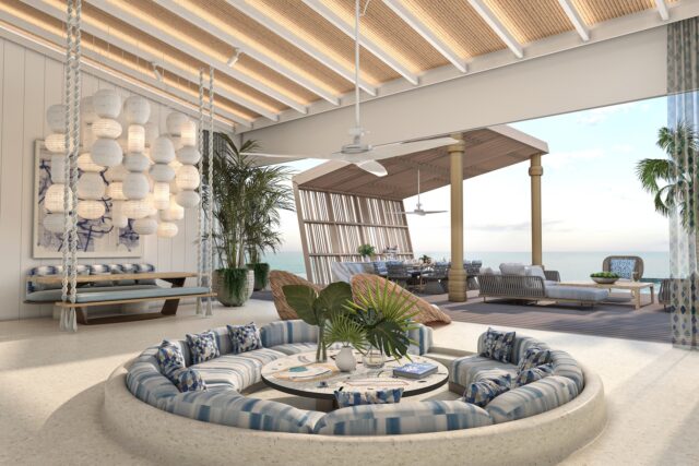 Dot Here Island Nowhere Water Villa Living Room