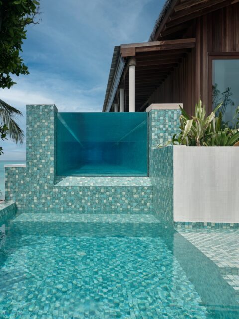 Dot Here Island Somewhere Beach Villa Back View Pool