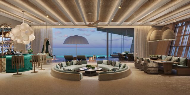 Dot Here Island Somewhere Beach Villa Living Room