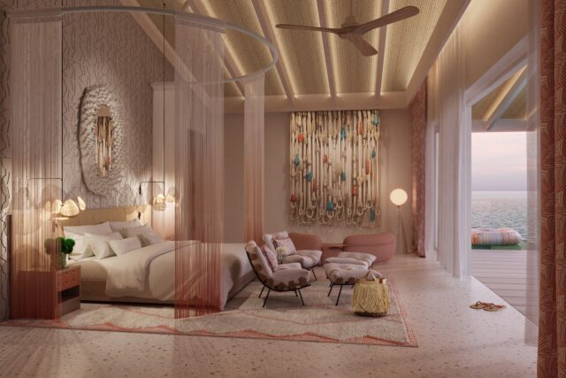 Dot Here Island Somewhere Beach Villa Master Bedroom