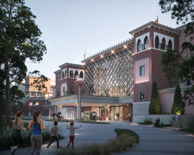 Aussenansicht Des Hotels Cavallino Bianco Caorle Venezia