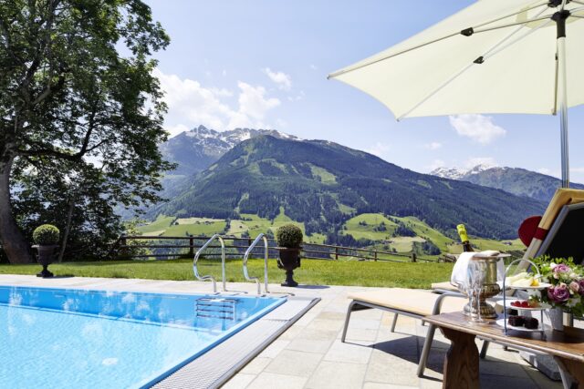 SPA Aussenbereich Hotel Schloss Mittersill