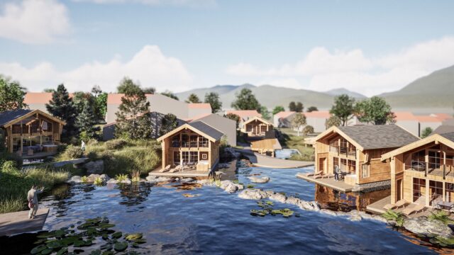 Der Neu Angelegte Naturbadesee Alpzitt Chalets