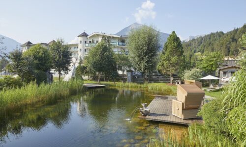 Traumhafter Blick auf das Sporthotel Achensee, Quelle: Familienparadies Sporthotel Achensee