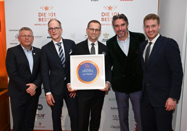 20251109 Udo Scheyk, Christian Klein Und Leo Maissen (Tschuggen Collection), Michael Stich, Davis Rath (v.l.n.r.) Copyright Frank Rollitz