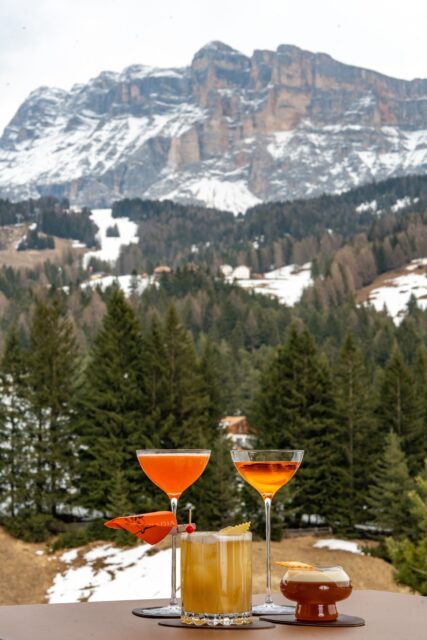 Drinks Draussen Geniessen Hotel Badia Hill